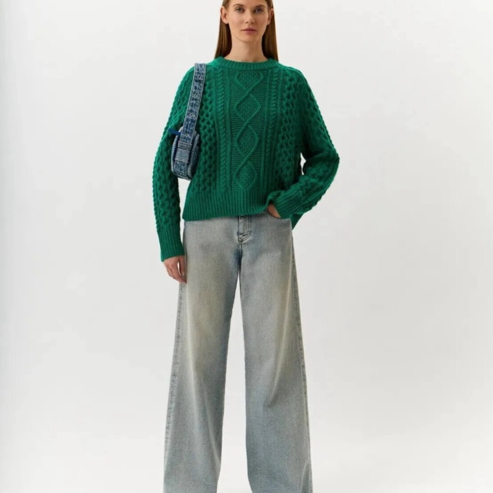 Malo Cashmere Cable Knit Wool & Cashmere-Blend Sweater - Picture 3 of 16